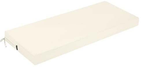 PRIMEPATIO Bankauflage Outdoor 150x50, Wasserdichtes Sitzkissen, Creme