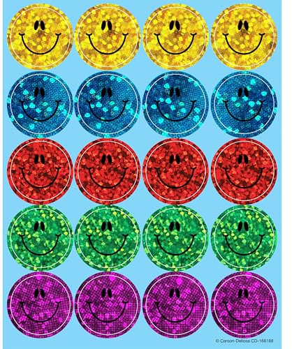 Dazzle Smiley Faces Stickers