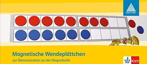 Wendeplättchen für Lehrer magnetisch 1-4: 100 magnetische Wendeplättchen (Durchmesser 4 cm) incl. Zwanzigerfeld und -reihe Klasse 1-4 (Programm Mathe 2000+)