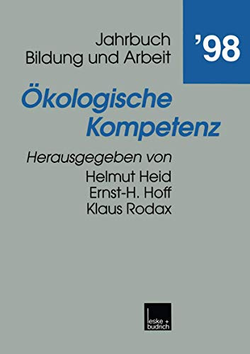 Ökologische Kompetenz (German Edition): Beitr. z. Tl. in engl. Sprache