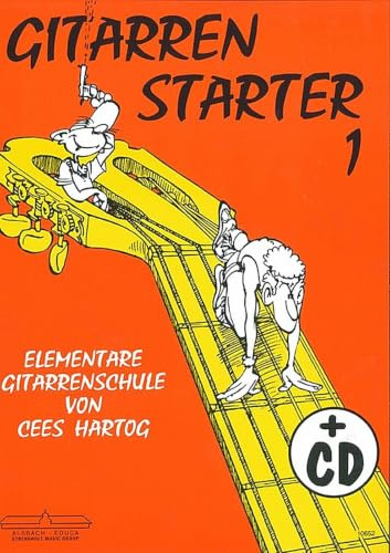 Gitarrenstarter - Band 1 | Elementare Gitarrenschule | Notenbuch für Anfänger der klassischen Gitarre mit Online-Audio | Einfache Gitarrenmethode | Liederbuch mit Volksmusik, Blues, klassische Stücke