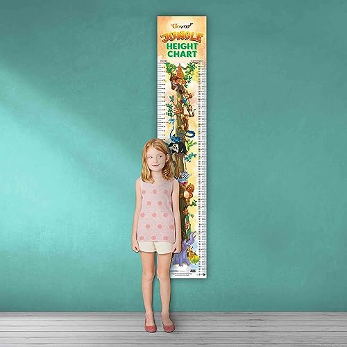 Messlatte für Dschungelabenteuer | Messlatte Jungle Adventure Height Chart: Measure Your Growing Explorer
