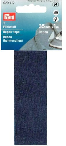 Prym 3,5 x 100 cm/0,035 M SQ Reparatur-Klebeband, Baumwolle, Marineblau Blau