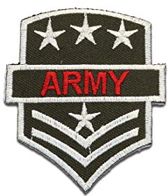 Catch the Patch U.S. ARMY - (Größe: 6 x 7,5 cm) – Kultige Aufnäher zum Aufbügeln & Aufnähen – Für Jacken, Rucksäcke, Shirts & Cosplay – Ein Must-have für DIY-Fans