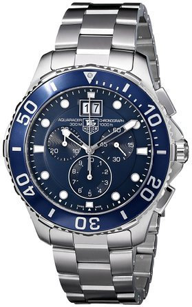 Tag Heuer TAG Heuer Herren CAN1011BA0821 Aquaracer blaues Zifferblatt Uhr männliche Herrenuhr [Parallelimport], Armbandtyp, Armbandtyp, Armbandtyp: