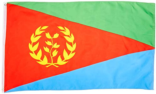 Qualitäts-Standard-Flaggen, Eritrea, Polyester, 91 x 152 cm