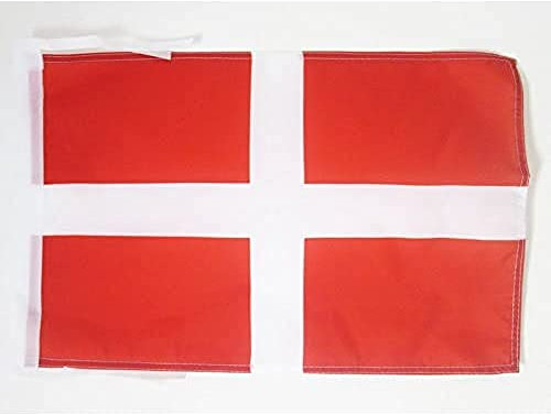 BANDIERA SOVRANO MILITARE ORDINE DI MALTA 45x30cm - BANDIERINA SAN GIOVANNI DI GERUSALEMME 30 x 45 cm cordicelle - AZ FLAG