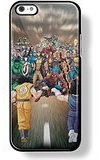 Dragon Ball Z Saiyans vs Marvel's Heroes for iPhone 5/5s Black Case