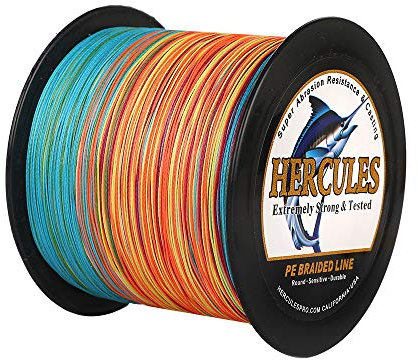 Hercules Super Cast 100m - 2000m 109-2196 Yards Geflochtene Angelschnur 6lb - 100lb Test für Salzwasser Süßwasser PE Geflecht Fischdraht Superline 4 Stränge