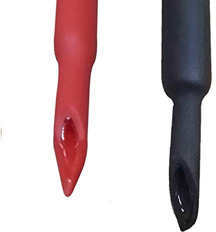 Rapporto di restringimento 3:1 Tubo termorestringente a doppia parete Attivato dal calore Adesivo foderato con colla termoretraibile per tubi termoretraibili rosso e nero 1,2 m 2 pezzi