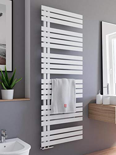 Schulte H02416950 04 befüllt Breda Badheizkörper elektrisch mit Heizstab, alpinweiß, 169 x 50 cm
