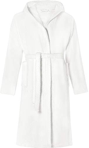 Ladeheid Herren Frottee Bademantel aus 100% Baumwolle LA40-192 (Weiß-1, L)