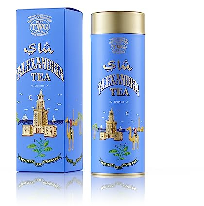 TWG Tea | Alexandria Tea | Loose Leaf Green Tea | Spearmint & Spices | Haute Couture Tin, 100g | Gift Set