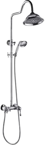 Essebagno Columna de ducha Leeds 2 retro cromada con mezclador mecánico