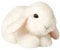 Uni-Toys - Widderkaninchen, liegend (weiß) - 18 cm (Länge) - Plüsch-Hase, Kaninchen - Plüschtier, Kuscheltier
