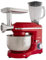 Necchi - NKSM1518BM Impastatrice planetaria, 1400W, 6 velocità + pulse, tre fruste, ciotola in acciaio da 5.5 lt, bicchiere frullatore da 1.5 lt, tritacarne e affettaverdure