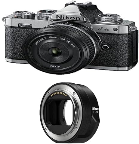 Nikon Cámara Z FC y 28 mm + Nikon Adaptador FTZ II Mount Adapter