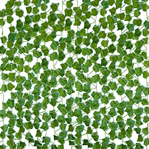 Pelle & Sol 18-Pack Ivy Garland Artificial Plants - Fake Ivy Fake Vines Artificial Ivy UV Resistant 126 Ft Artificial Plants Indoor Wall Decor | Hanging Plant for Bedroom Decor, Aesthetic Room Decor