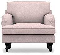comfortly Ersatzbezug für Sessel, handgefertigt, kompatibel mit Stocksund-Liegestuhl, nur Bezüge (Cashmer-Mischgewebe, Flamingo)