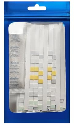 A Little Life 7 in1 Aquarium Test Strips, Fish Tank Water Test Kit (100 Strips), Testing for Nitrate, Nitrite, pH, Chlorine, Total Hardness, Total Alkalinity and Carbonate