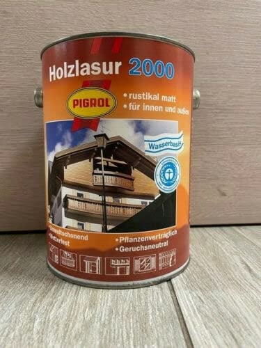 Pigrol Holzlasur 2000 naturklar 750ml für innen und aussen wasserbasis umweltschonend