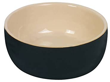 Nobby Keramik Napf Kaunis, schwarz/Creme, Ø 18,5 x 7,0 cm, 1,00 l, 1 Stück