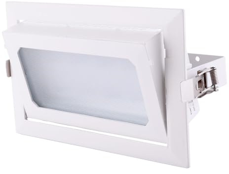 LED-Downlight-Spotlight 30W 5000Lm 4000ºK Rechteckig verstellbar 40.000H [HO-COB-R-OR-30W-W] | Greenice