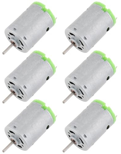 ChgImposs R380 6-24V DC Moteur 6000RPM ~ 24000 tr/min à Haute Vitesse Micro Moteur Motal Motor en Acier Inoxydable pour les Jouets de Bricolage Hair Dier Mini Ventilateur Petit Appareil