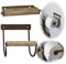 LS-LebenStil Vintage Metall Toilettenpapierhalter Gold/Bronze 13cm Altum Rollenhalter mit Holzrolle zur Wandmontage WC Papier Halterung Klopapierhalter für Badezimmer Gäste WC