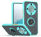 JIAFEI Funda para Honor Magic5 Lite 5G/Magic 5 Lite Antigolpes Dura Carcasa Translúcido PC/TPU Silicona Protección con 360 Grados Anillo iman Soporte, Cielo Azul