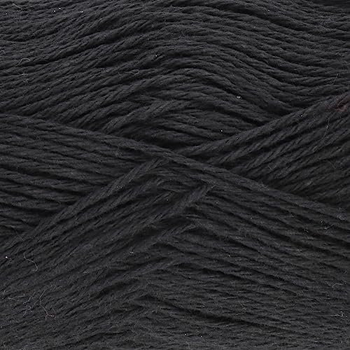 King Cole Big Value Recycled Dishcloth Cotton Aran Yarn 100g (Black 5064)
