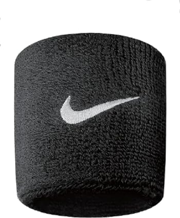 Nike Unisexe Swoosh Poignets Black/White One Size