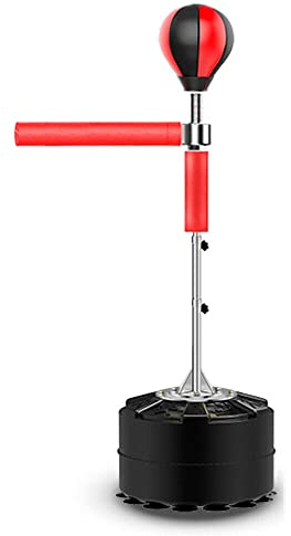 Boxbirne Punchingball - Boxstand Boxball Punching Speed Ball Standboxsack Trainingsgerät Höhenverstellbar 120 cm bis 190 cm - Trainiert Reflexe und Geschwindigkeit