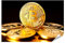 islandburner XXL Bild Poster Bitcoin Krypto Währung Münze Schwarzer Hintergrund Premium Bilder Fotodruck