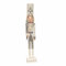 Marco Paul 70cm White Hat Nutcracker Soldier Statue - Hand-painted Christmas Decor - Large Wooden Nutcracker Toy