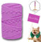 CEASELESLY 6mm*30m Cuerda Rascador para Gatos,Cuerda de sisal para Gatos,Natural Rollo de Cordel,Cuerda de Yute Gruesa para Decoración de Jardín y para El árbol Rascador de Gato (Rosa)