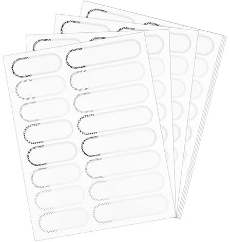Xinjoduz Water Bottle Labels Waterproof 160 PCS Daycare Bottle Labels Reusable Custom Name Labels Easy Peel Off and No Residue Dishwasher Freezer Microwave Safe for Baby Kids Daycare Business Office