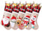 SearchI 1er Personalisierte Weihnachtsstrümpfe Nikolausstrumpf Christmas Stockings,Personalisierter Weihnachtsstrumpf zum Aufhängen&Befüllen Kamin Hängende Ornamente Geschenkhalter für Weihnachtsbaum