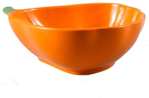 KLFEXVP Bowl Ceramic Snack Bowl Cute Soup Bowls Halloween Candy Bowl Ceramic Ramekins For Baking Souffle Halloween Kitchenware For Salads Fruits Snack 8 Inch