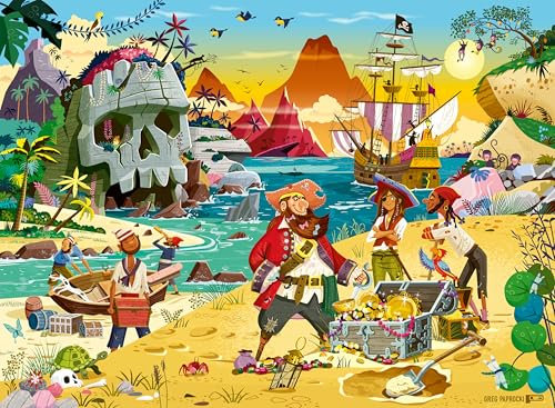 Ravensburger - Schatzpuzzle, Puzzle 100 Teile XXL, Puzzle Kinder 6 Jahre, 49 x 36 cm