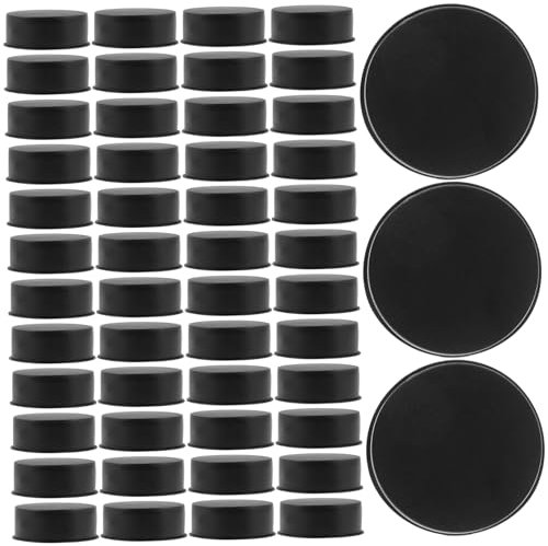 Artibetter 100pcs Hinge Covers for Kitchen Cabinets Soft Close Hinge Protectors Flush Door Caps Hole Covers Small Caps Desk Black