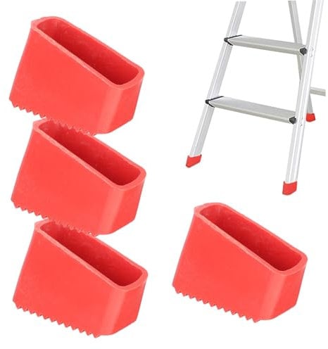 4PCS Ladder Feet Rubber Pads Nonslip Ladder Accessories Replacement Foot Caps for Stepladders