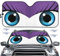 Cartoon Eyes Parasol para Coche, Cubreparabrisas con Protección UV Y Diseño Divertido, Protector Versátil para Ventana Delantera - Regalo para Hombre, Pareja y Viajes en