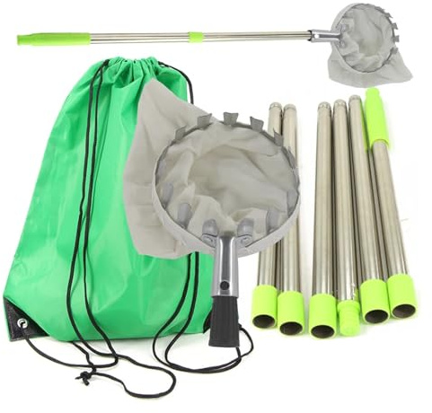 JTKSSCS ObstpflüCker Gartenkorb Obstpflückerkopf mit ausziehbarer Teleskopstange Birnenpflücker(E-Only basket-1PCS)