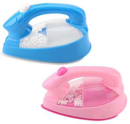 Qcwwy Mini Electric Iron Kids Toy Lightup The Sponge Behaves As If Playing Pink Plastic Appliances