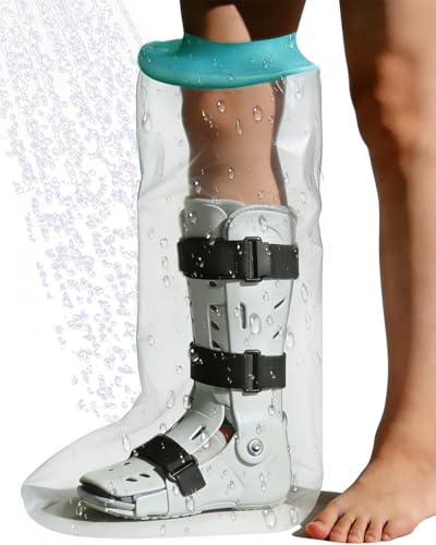 EuyiHlybt Extra Wide Waterproof Leg Cover for Shower After Surgery | Reusable Leg Cast Cover for Shower, Soft Comfortable Plaster Cast Waterproof Cover Leg Cast protector for Bandages, Dressings