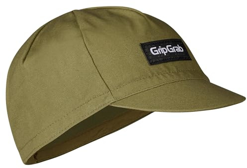 GripGrab Classic Cycling Cap - Retro Radsport Radmütze - Unterhelm Kappe | Vintage Baumwollmütze für Herren und Damen, UV-Schutz LSF 50+, Fliegenschutz, klappbarer Schirm, Radlerkappe Sommer & Herbst