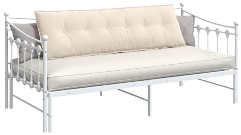 vidaXL Rücken Kissen Beige 160 x 50 cm Mikrofaserstoff