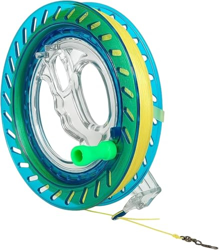 Drachenschnur, 300 Meter Nylon-Drachenschnur mit 18CM Kristallrad und Verbindungsstück, Ideal für Familienaktivitäten am Strand, Professionelle Ausrüstung für Outdoor-Freizeitsport flugdrachen