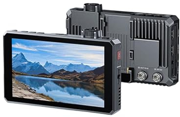 Plyisty Moniteur de Caméra SDI SC6 6 Pouces, écran Tactile Haute luminosité 1500 Nits avec LUT 3D de Mise au Point de Forme d'onde, pour la Photographie Professionnelle DSLR